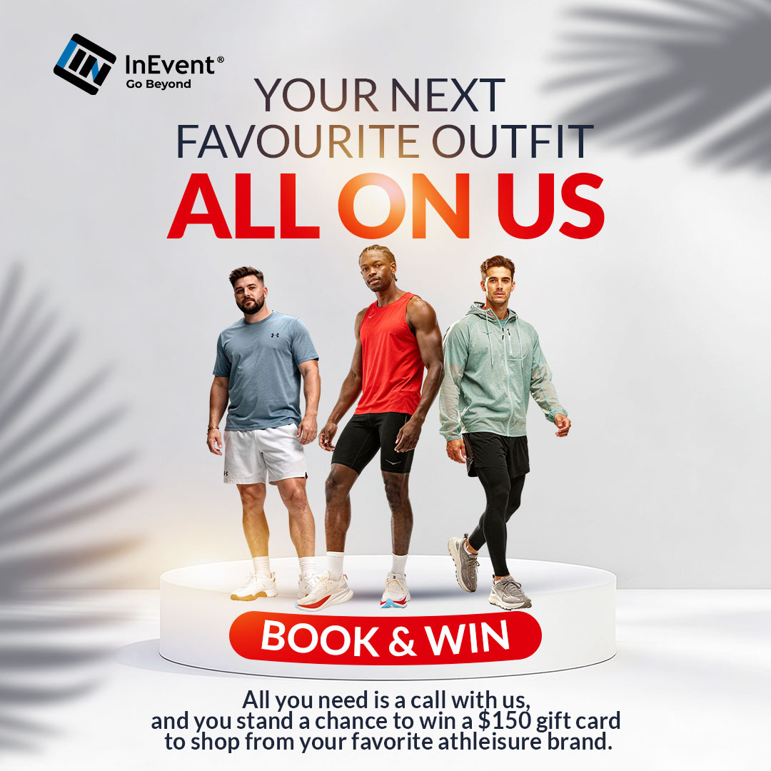 All on us book and win banner with men's lineup