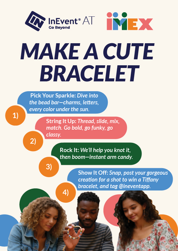 Make A Cute Bracelet — four-step activation poster