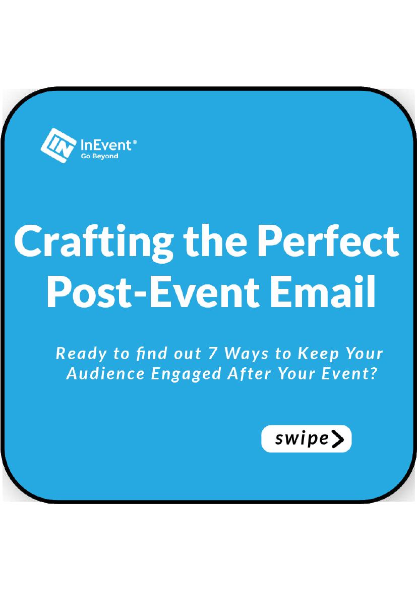 Crafting the perfect post-event email carousel cover